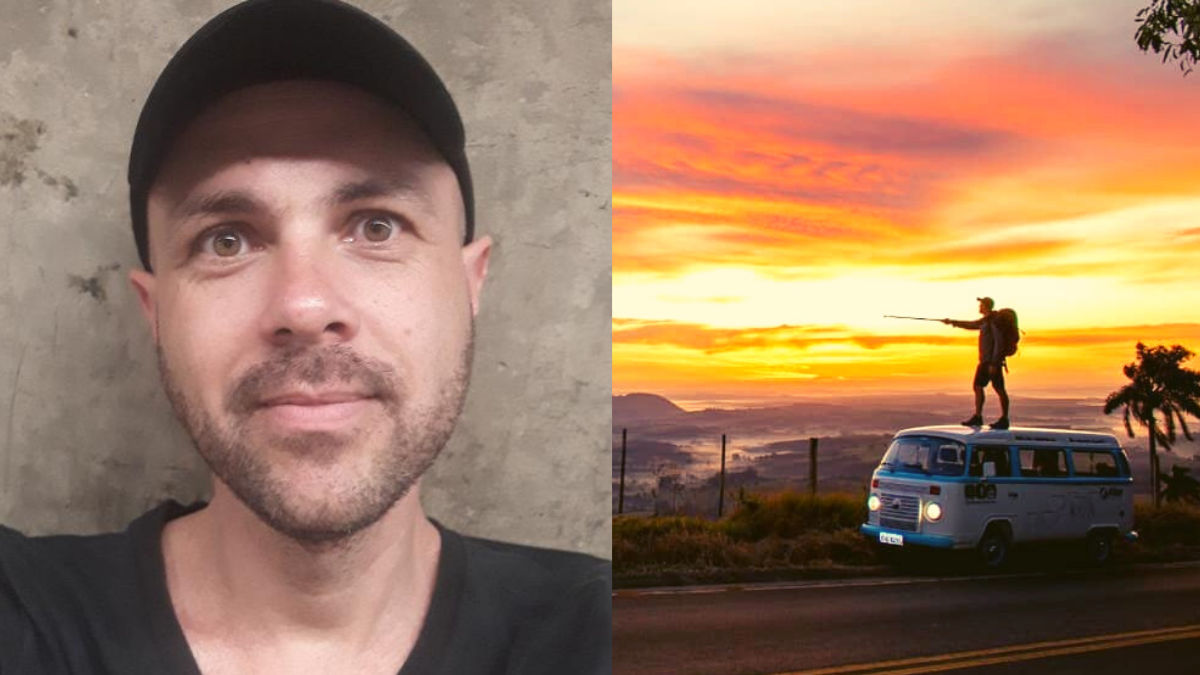 Retrato de Elis e Kombi ao pôr do sol — Solutudo